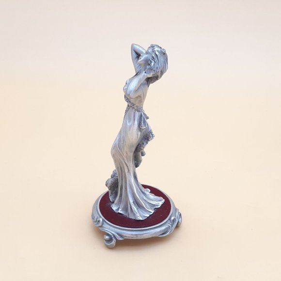 Caroline Pewter Statue Frou-Frou Collection by les Etains Du Prince made in Fran - Picture 3 of 11